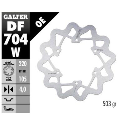 Disque de freins Galfer W 220/105/4 mm