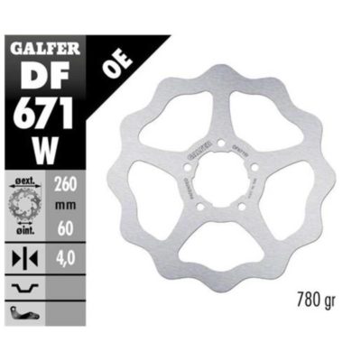 Disque de freins Galfer W 260/60/4 mm