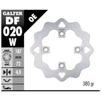 Disque de freins Galfer W 187/72/4 mm