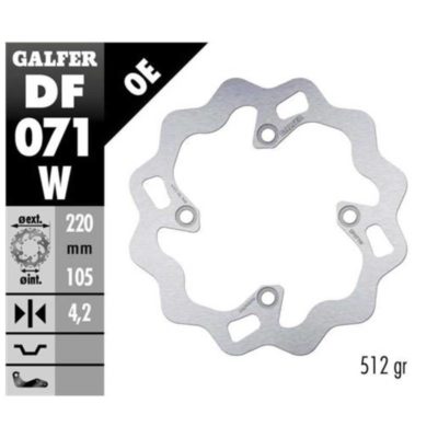 Disque de freins Galfer W 220/105/4.2 mm
