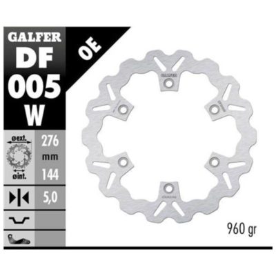 Disque de freins Galfer W 276/144/5 mm