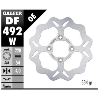 Disque de freins Galfer W 220/54/4 mm