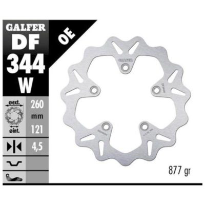 Disque de freins Galfer W 260/121/4.5 mm