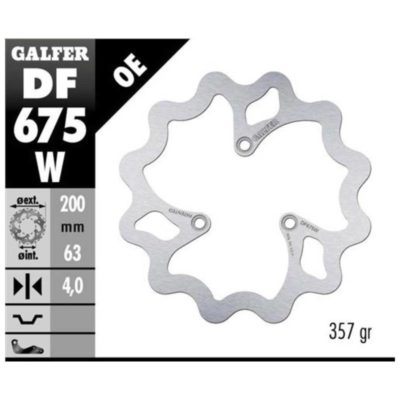 Disque de freins Galfer W 200/63/4 mm