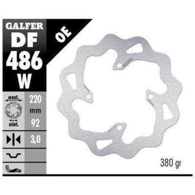 Disque de freins Galfer W 220/92/3 mm
