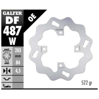 Disque de freins Galfer W 203/84/4.5 mm