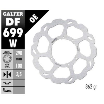 Disque de freins Galfer W 290/108/3.5 mm