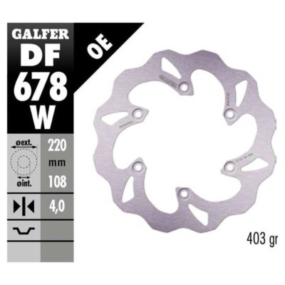 Disque de freins Galfer W 220/108/4 mm