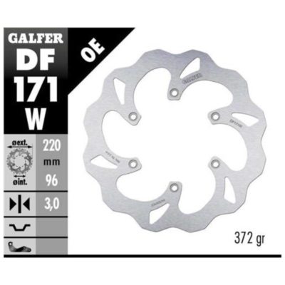 Disque de freins Galfer W 220/96/3 mm