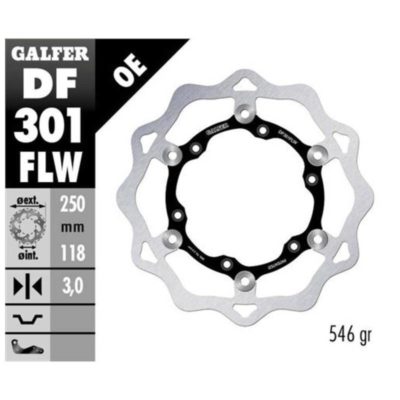 Disque de freins Galfer FLW 250/118/3 mm