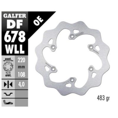 Disque de freins Galfer WLL 220/108/4mm