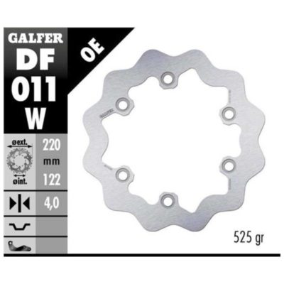 Disque de freins Galfer W 220/122/4 mm