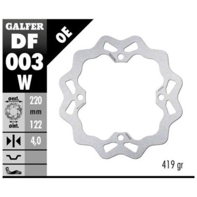Disque de freins Galfer W 220/122/4 mm