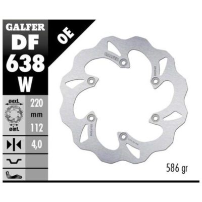 Disque de freins Galfer W 220/112/4 mm