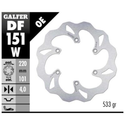Disque de freins Galfer W 220/101/4 mm