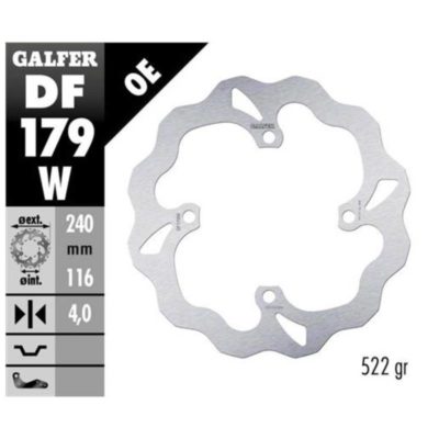 Disque de freins Galfer W 240/116/4 mm