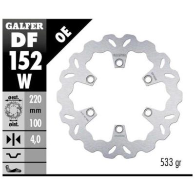 Disque de freins Galfer W 220/100/4 mm