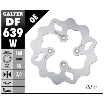 Disque de freins Galfer W 160/45/3 mm