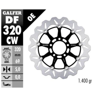 Disque de freins Galfer CW 320/69/5 mm