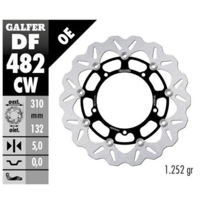 Disque de freins Galfer CW 310/132/5 mm