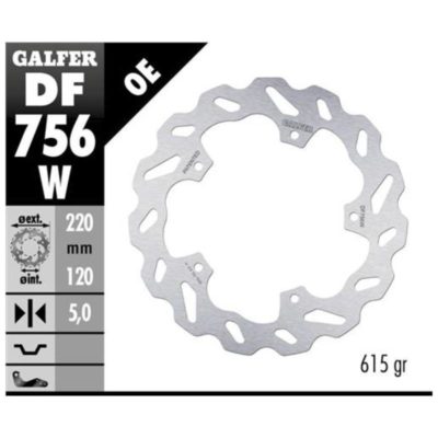 Disque de freins Galfer CW 220/120/5 mm