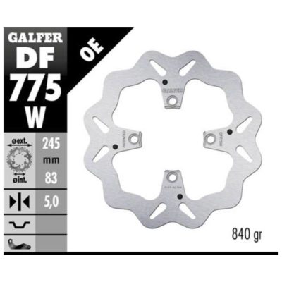 Disque de freins Galfer W 245/83/5 mm