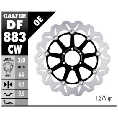 Disque de freins Galfer CW 320/64/4.5 mm