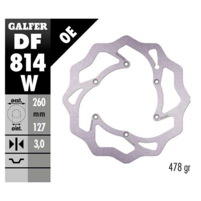 Disque de freins Galfer W 260/127/3 mm (Beta)