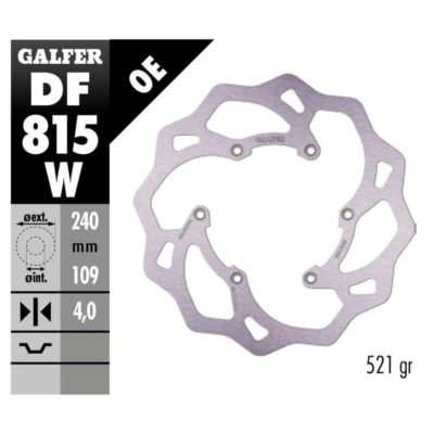 Disque de freins Galfer W 240/109/4 mm (Beta)