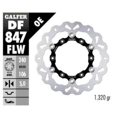 Disque de freins Galfer FLW 240/106/5 mm (Husqvarna)