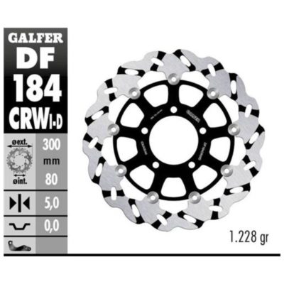 Disque de freins Galfer CRW 300/80/5mm droite