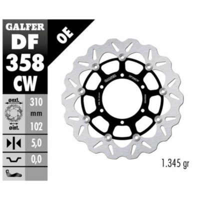 Disque de freins Galfer CW 310/102/5mm