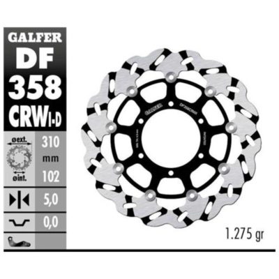 Disque de freins Galfer CRW 310/102/5mm gauche