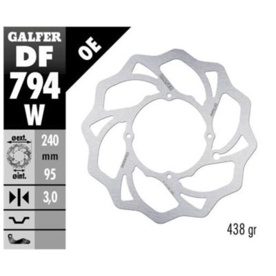 Disque de frein Galfer W 240/95/3mm