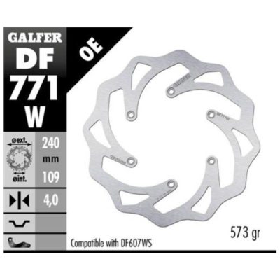 Disque de frein Galfer W 240/109/4mm