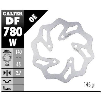 Disque de frein Galfer W 140/45/2.7mm