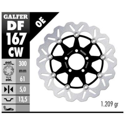 Disque de frein Galfer CW 300/61/5mm