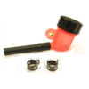 Bocal de maitre cylindre de frein universel 45° rouge