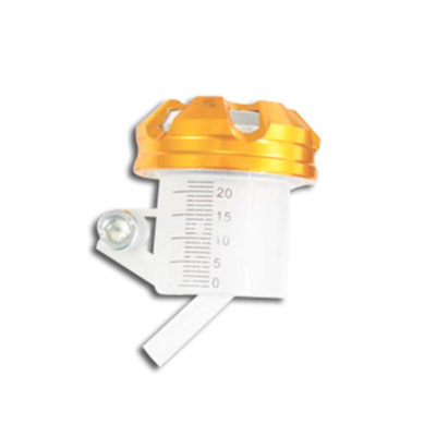 Bocal de maitre cylindre de frein universel orange alu 45°