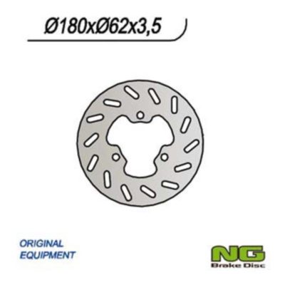 Disque de frein NG Brake Disc 180/62/3.5mm (3 trou)