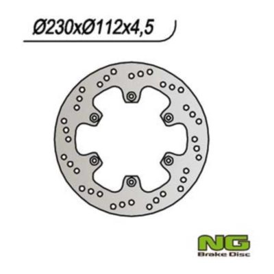 Disque de freins NG Brake Disc 230/112/4.5mm (6 trou)