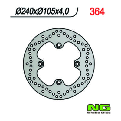 Disque de frein NG Brake Disc 240/105/4mm (4 trou)
