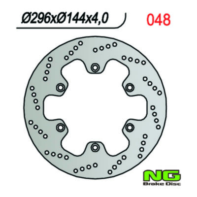 Disque de freins NG Brake Disc 296/144/4mm (6 trou)