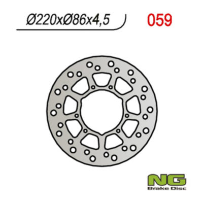 Disque de freins NG Brake Disc 220/86/4.5mm (6 trou)