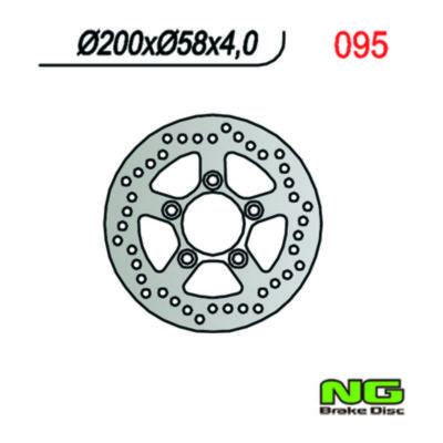 Disque de freins NG Brake Disc 200/58/4mm (5 trou)