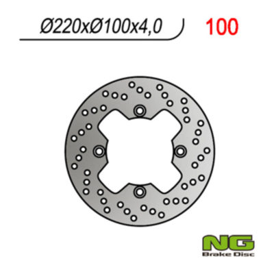 Disque de freins NG Brake Disc 220/100/4mm (4 trou)