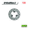 Disque de freins NG Brake Disc 160/58/4mm (3 trou)