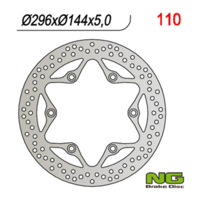 Disque de freins NG Brake Disc 296/144/5mm (6 trou)
