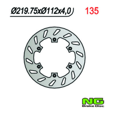 Disque de freins NG Brake Disc 220/112/4mm (6 trou)