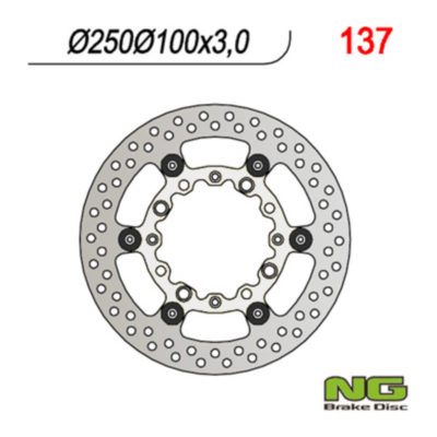 Disque de freins NG Brake Disc 250/100/3mm (4 trou)